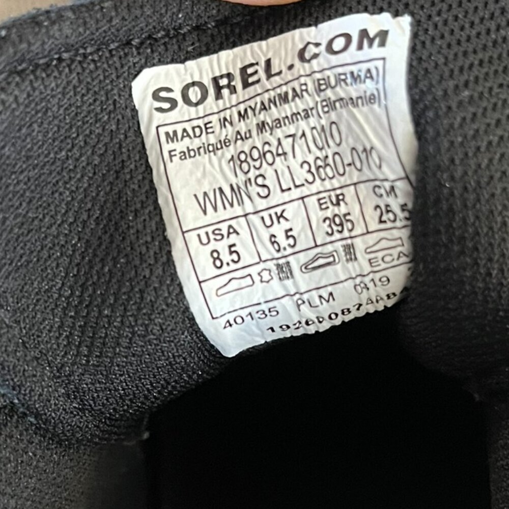 Sorel Woman's Black Out N About Plus Shell Ankle Waterproof Boots Sz 8.5 - Picture 2 of 12